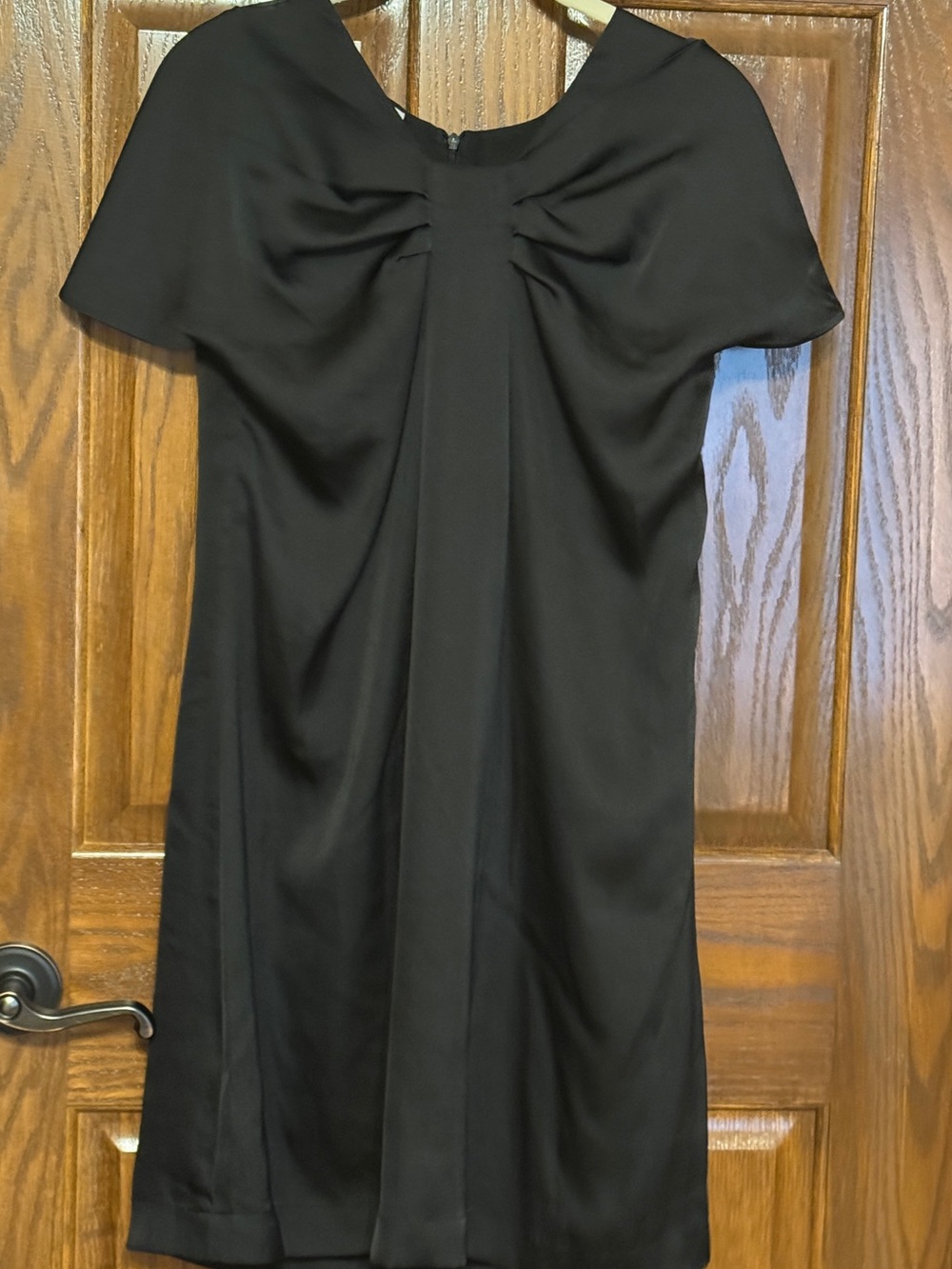 MOSCHINO CHEAP AND CHIC Size L Black Short-Sleeve Shift Dress
